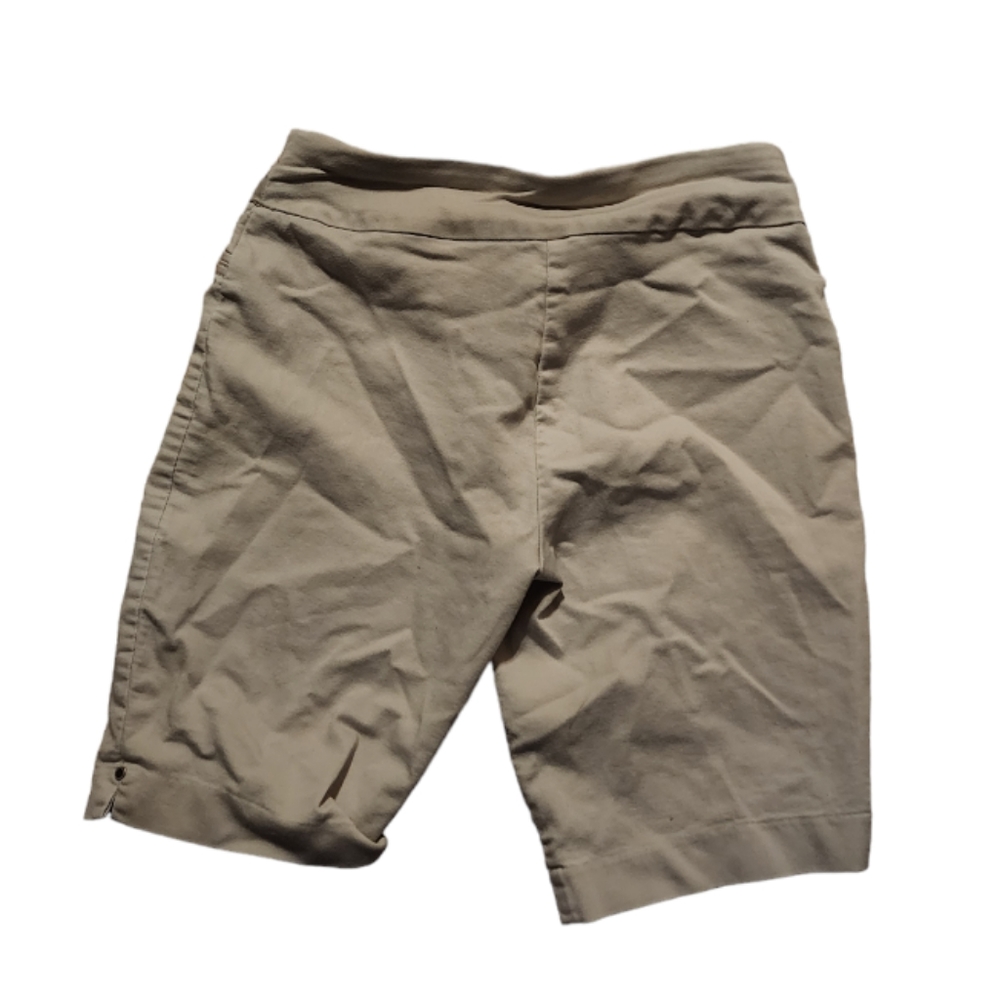 Croft & Barrow Effortless Stretch Bermuda Shorts 6 Regular Beige Pull On - Picture 2 of 5